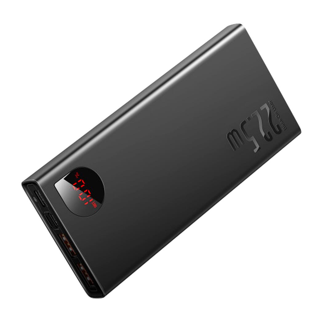 Внешний аккумулятор Baseus Adaman Metal Digital Display QC 22.5W 10000mAh Черный PPAD000001 - Изображение 5