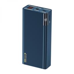 Зовнішній акумулятор Remax Riji 22.5W QC+PD 30000mAh Синий (RPP-257)
