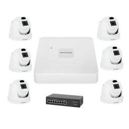 Комплект видеонаблюдения на 6 IP камеры 3MP для улицы GreenVision GV-IP-K-W71/06