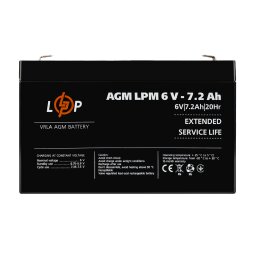 Аккумулятор AGM LPM 6V - 7.2 Ah 