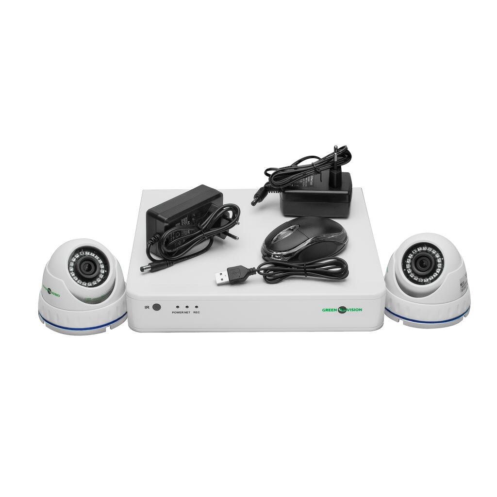 Уличный комплект видеонаблюдения на 2 купольные камеры 1080P GV-K-S15/02 - Изображение 2