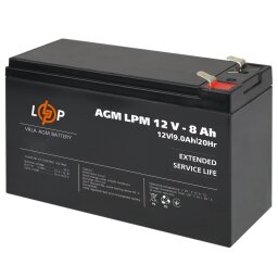 Акумулятор AGM LPM 12V - 8 Ah 