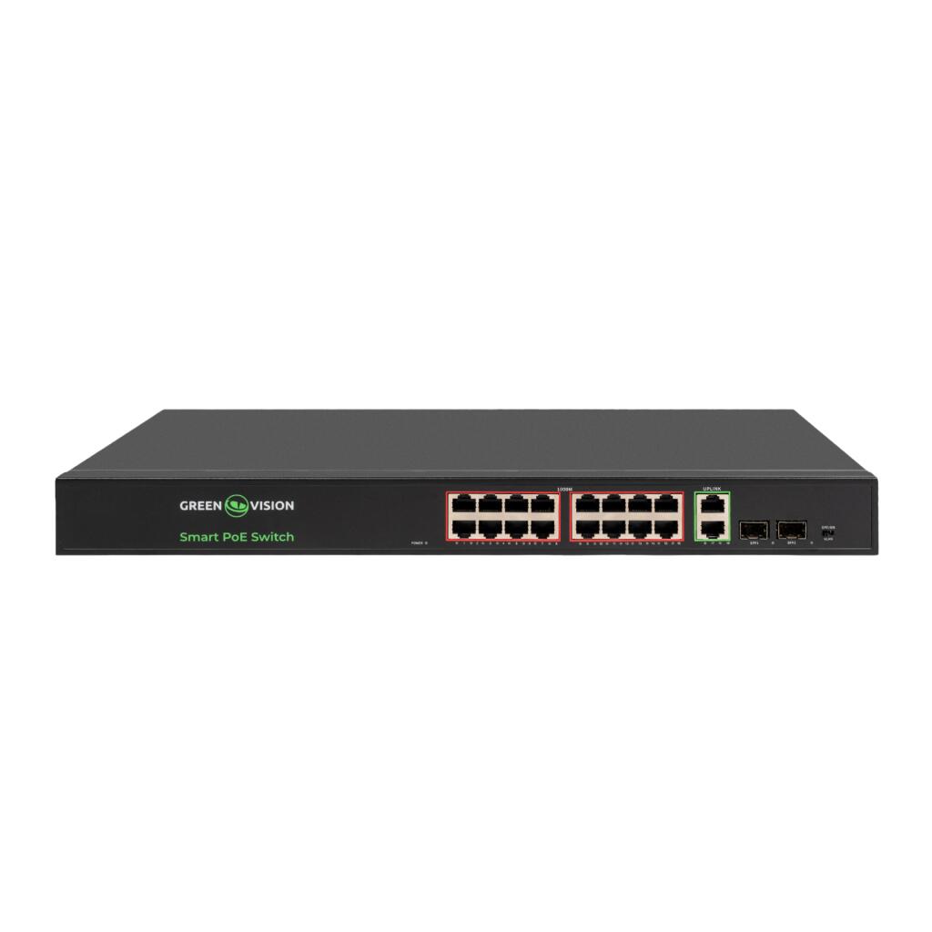 Комутатор мережевий POE GV-022-D-16G+2PG+2SFP - Зображення 3