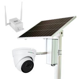 Комплект видеонаблюдения с солнечной панелью и 4G роутером GV-402