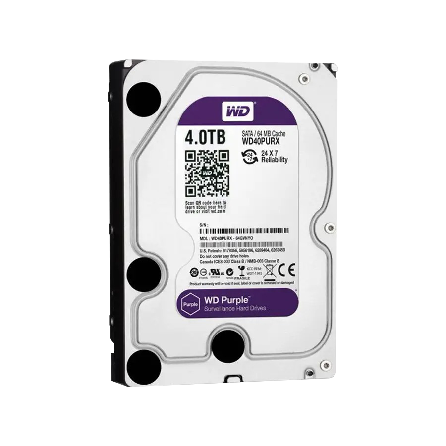Жесткий диск Western Digital 4TB Purple (WD40PURX) ☼ купить
