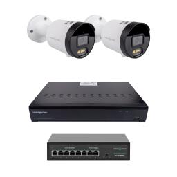 Комплект відеоспостереження на 2 камери GV-IP-K-W102/2 4MP (Ultra AI)