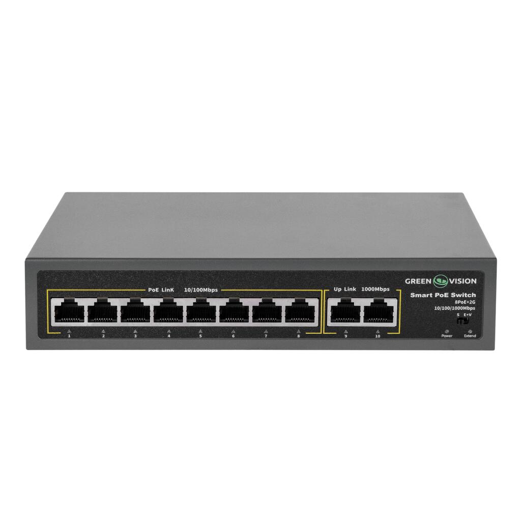 Комутатор мережевий POE GV-007-D-08+2P - Зображення 2
