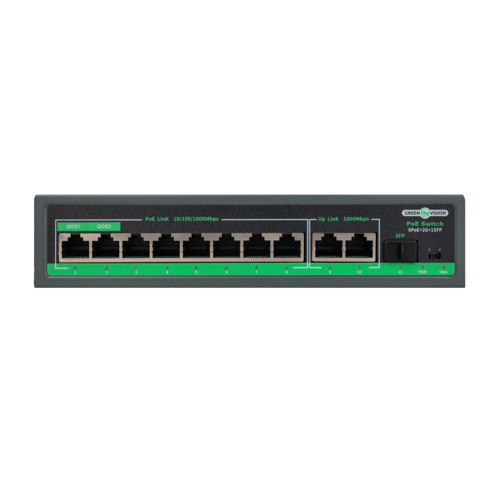 Коммутатор сетевой POE GV-018-D-08G+2PG+1SFP - Изображение 2