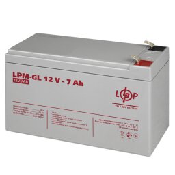 Акумулятор гелевий LPM-GL 12V - 7 Ah 