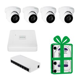 Комплект відеоспостереження на 4 камери GV-IP-K-W95/4 5MP
