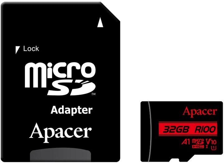 Карта памяти Apacer 32GB microSD 10 UHS-I V10 A1 (AP32GMCSH10UB-R) - Изображение 1