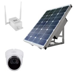 Комплект видеонаблюдения с солнечной панелью и 4G роутером GV-413