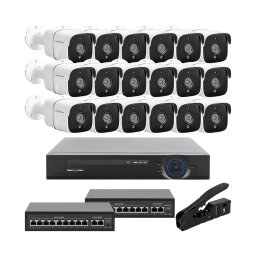 Комплект відеоспостереження на 18 камер GV-IP-K-W90/18 5MP 