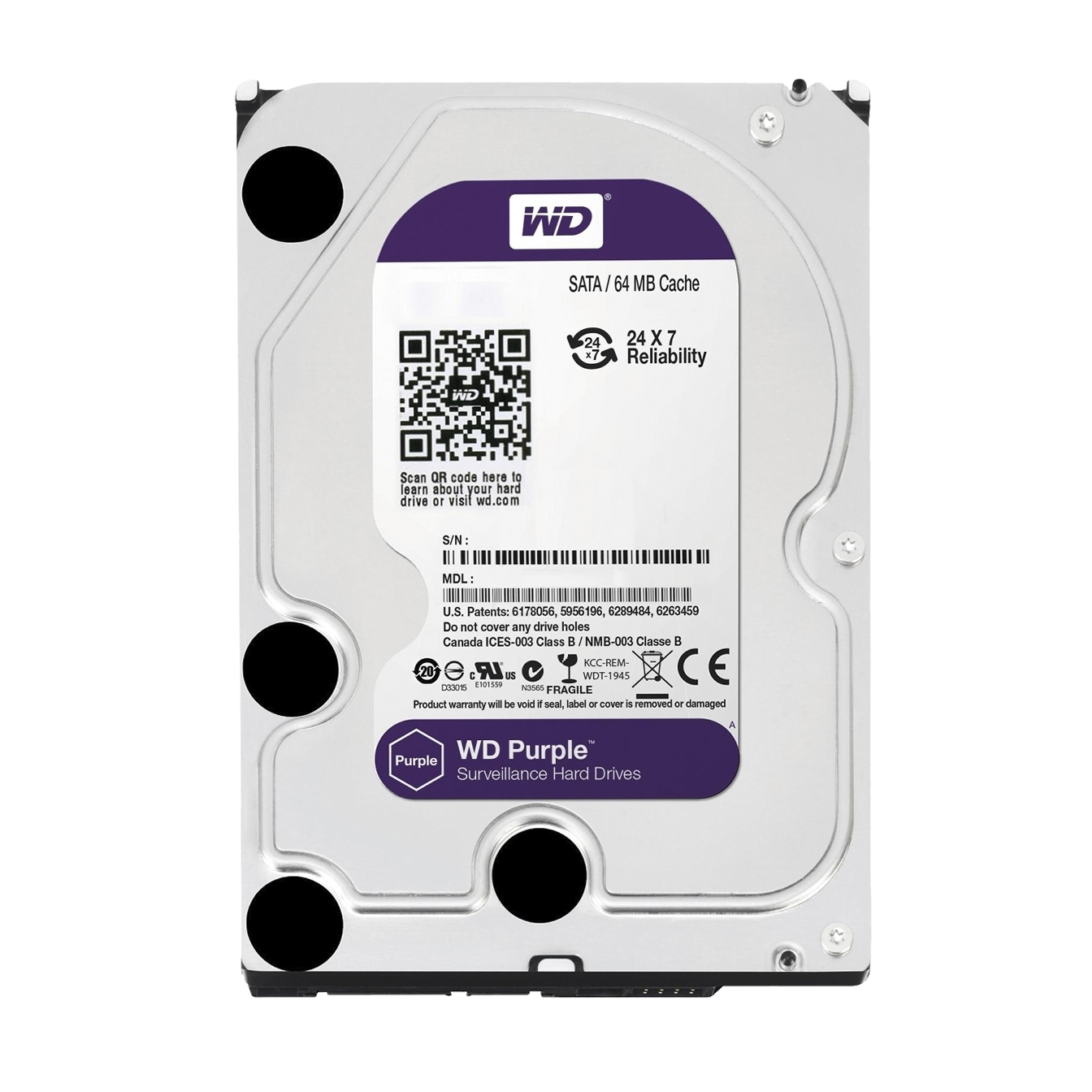 Жесткий диск Western Digital 2TB Purple WD20PURX ☼ купить в Украине