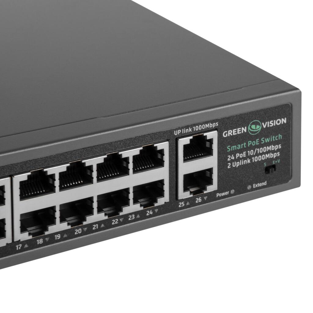 Комутатор мережевий POE GV-017-D-24+2PG - Зображення 6