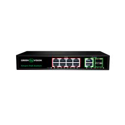 Комутатор мережевий POE GV-021-D-8G+2PG+2SFP