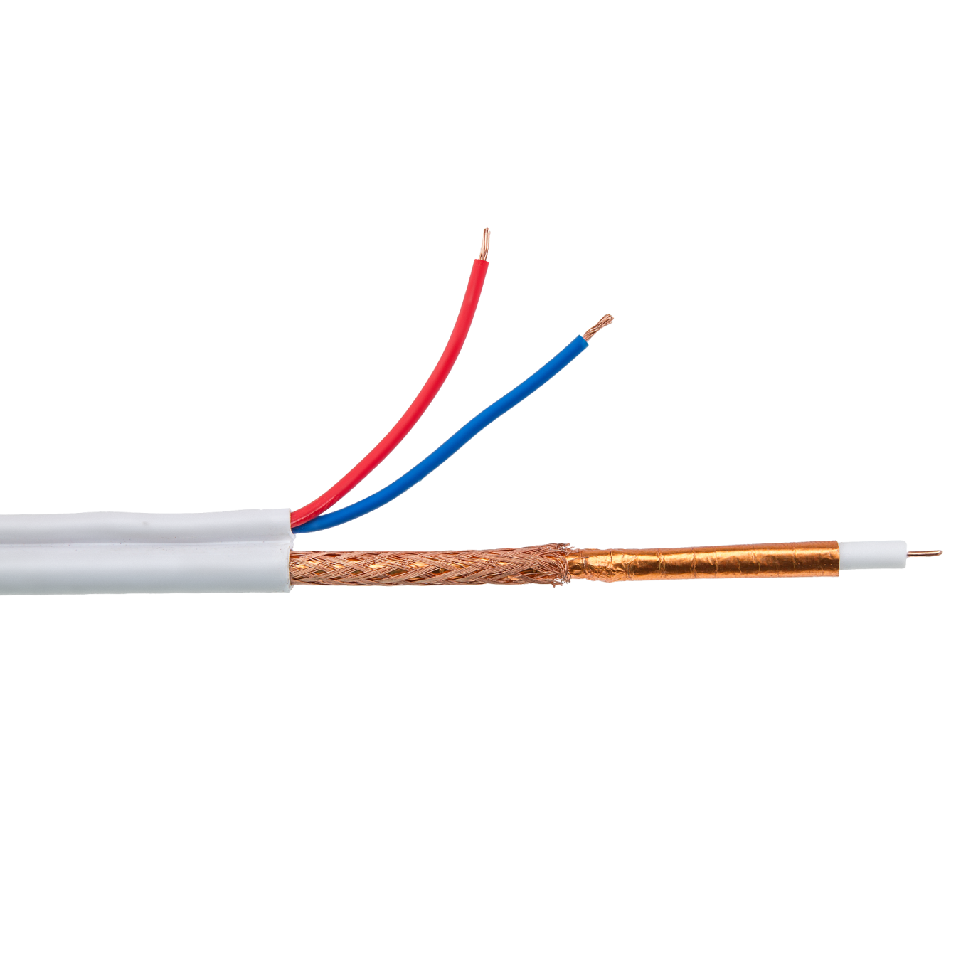 Коаксиальный кабель с питанием CCTV GV-01-R-RG-59 0.81CU60+2CCA0,5