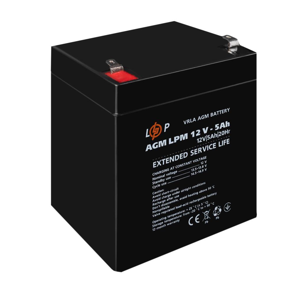 Акумулятор AGM LPM 12V - 5 Ah - Зображення 4