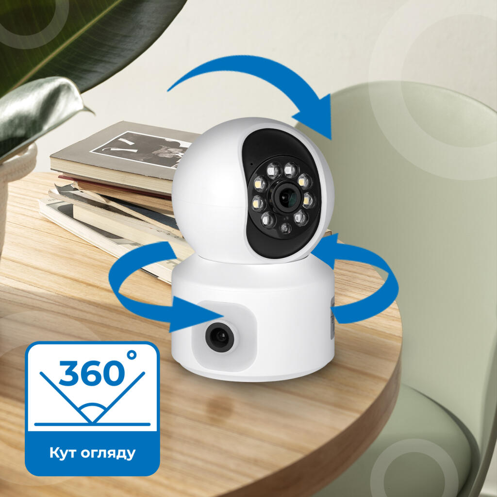 Бездротова поворотна камера два об'єктиви GV-186-GM-DIG40-10 PTZ 4MP (2MP + 2MP) - Зображення 4