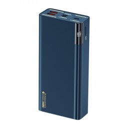 Зовнішній акумулятор Remax Riji 22.5W QC+PD 30000mAh Синий (RPP-257)