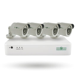 Уличный комплект видеонаблюдения на 4 цилиндрические камеры 1080P GV-IP-K-S31/04
